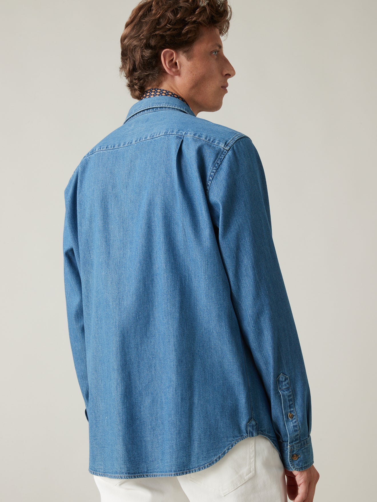 Herenhemd in denim, regular fit