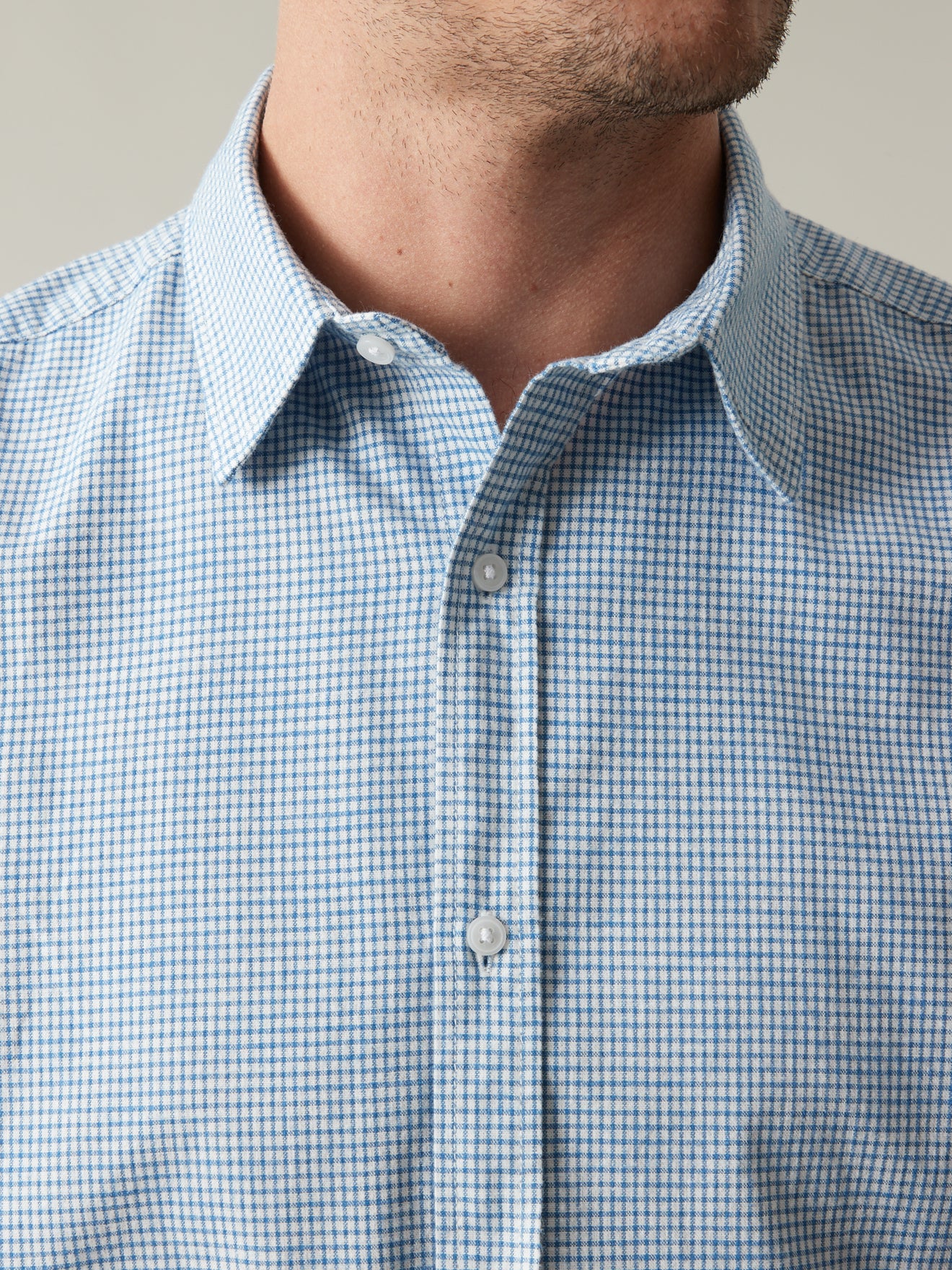 Regular fit herenhemd met ruitenprint