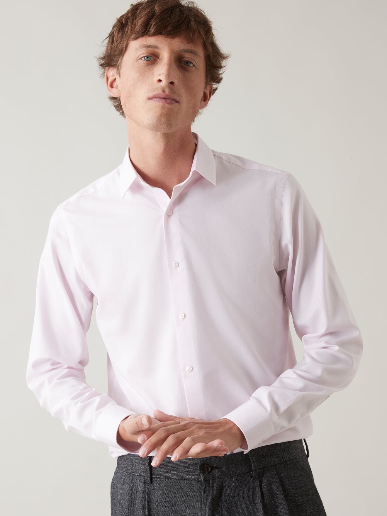 Chemise unie Regular Fit homme non iron