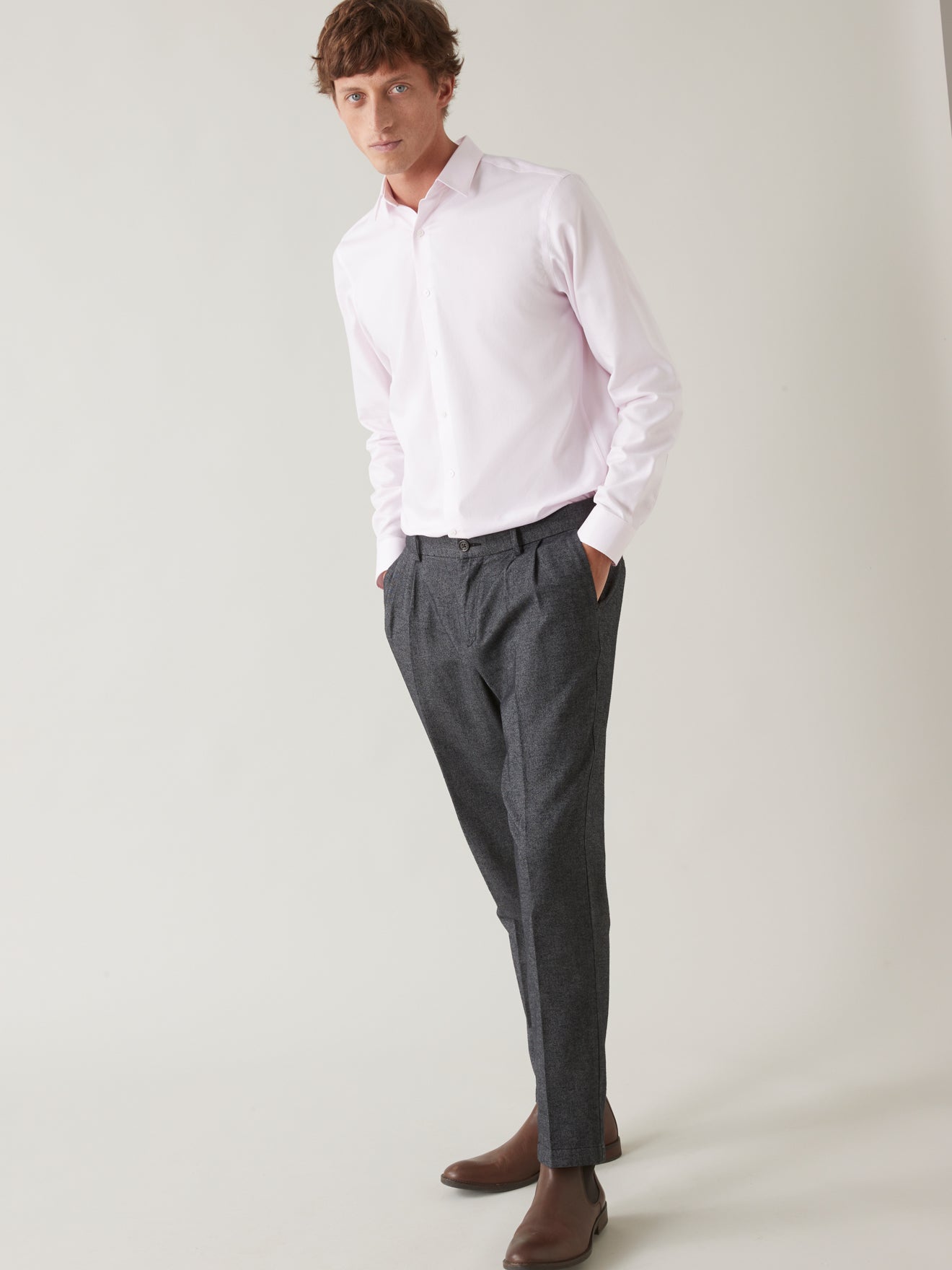Chemise unie Regular Fit homme non iron