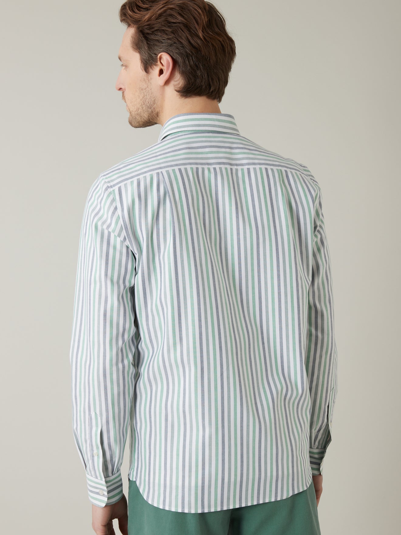 Chemise Regular Fit Oxford rayé homme - coton bio