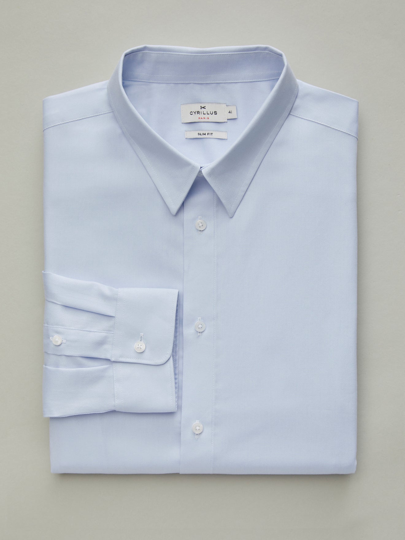 Chemise Slim Fit homme popeline unie non iron