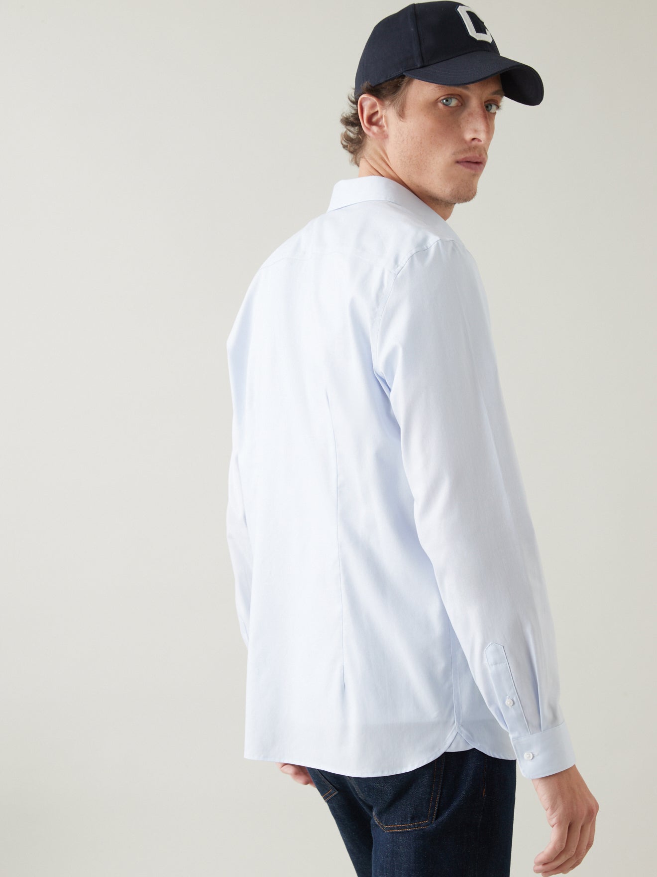 Chemise Slim Fit homme popeline unie non iron
