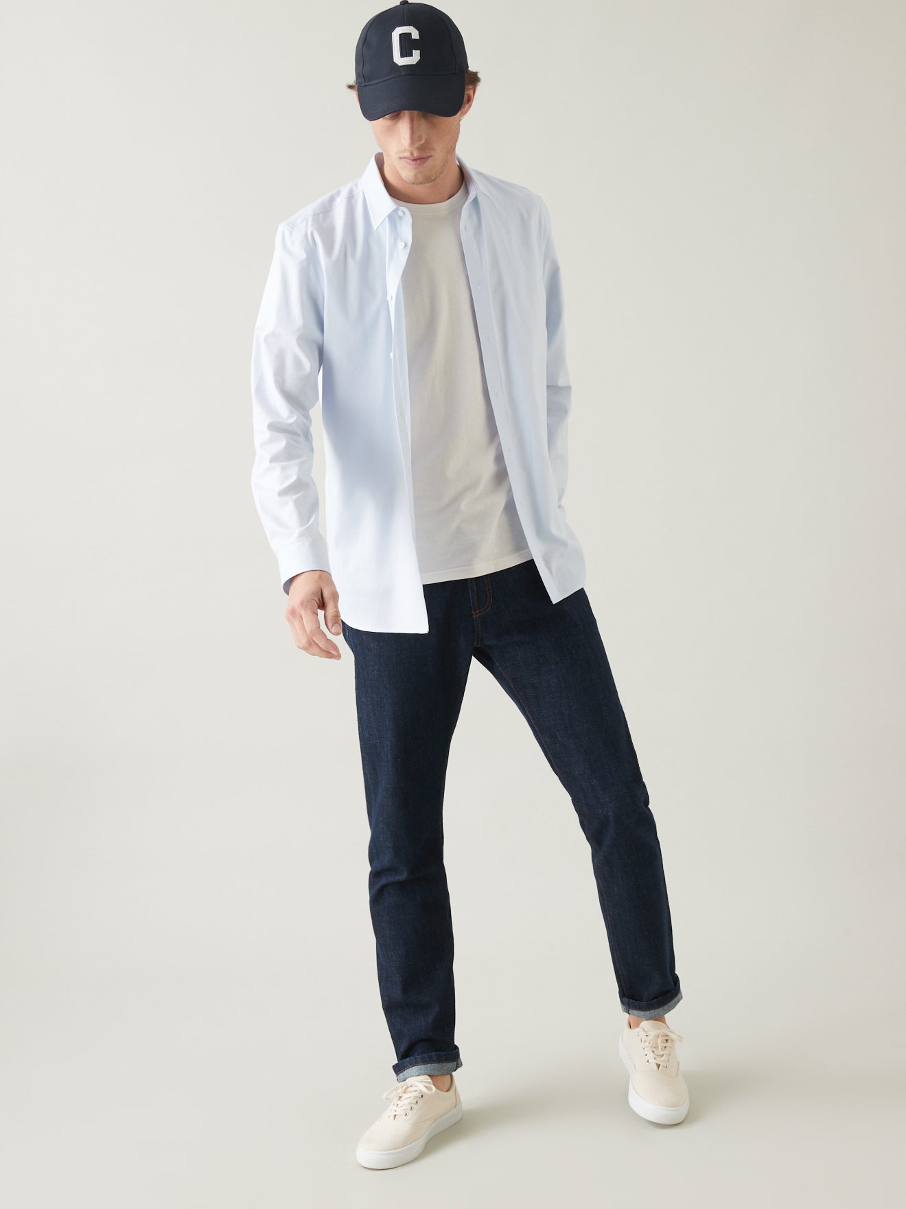Chemise Slim Fit homme popeline unie non iron