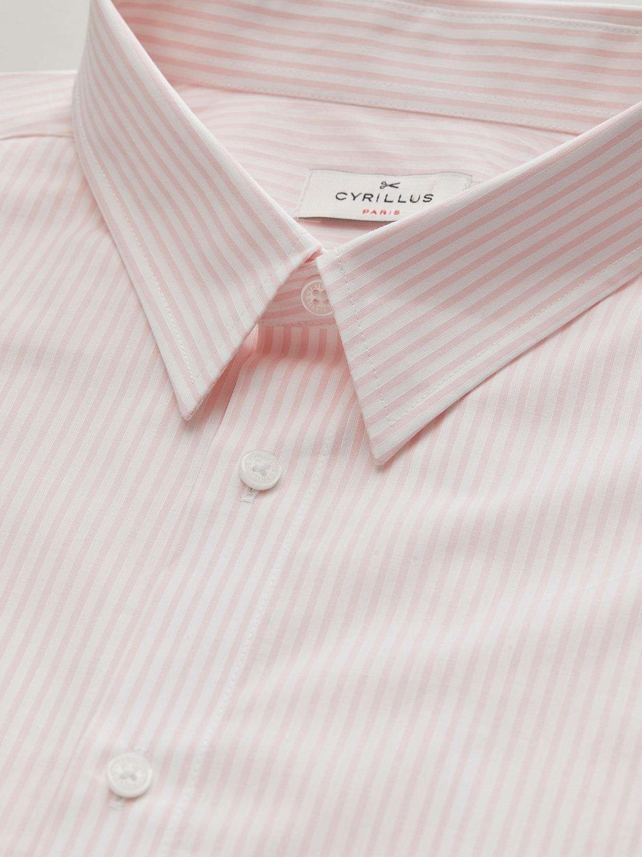 Chemise Slim Fit homme popeline rayée non iron