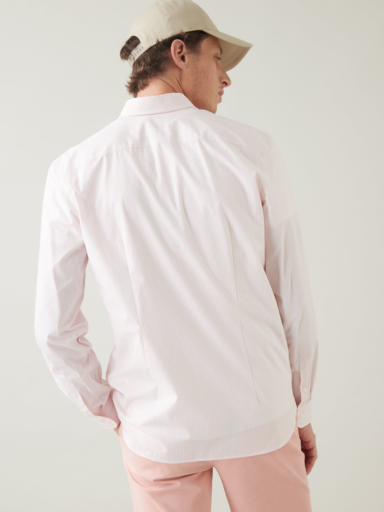 Chemise Slim Fit homme popeline rayée non iron