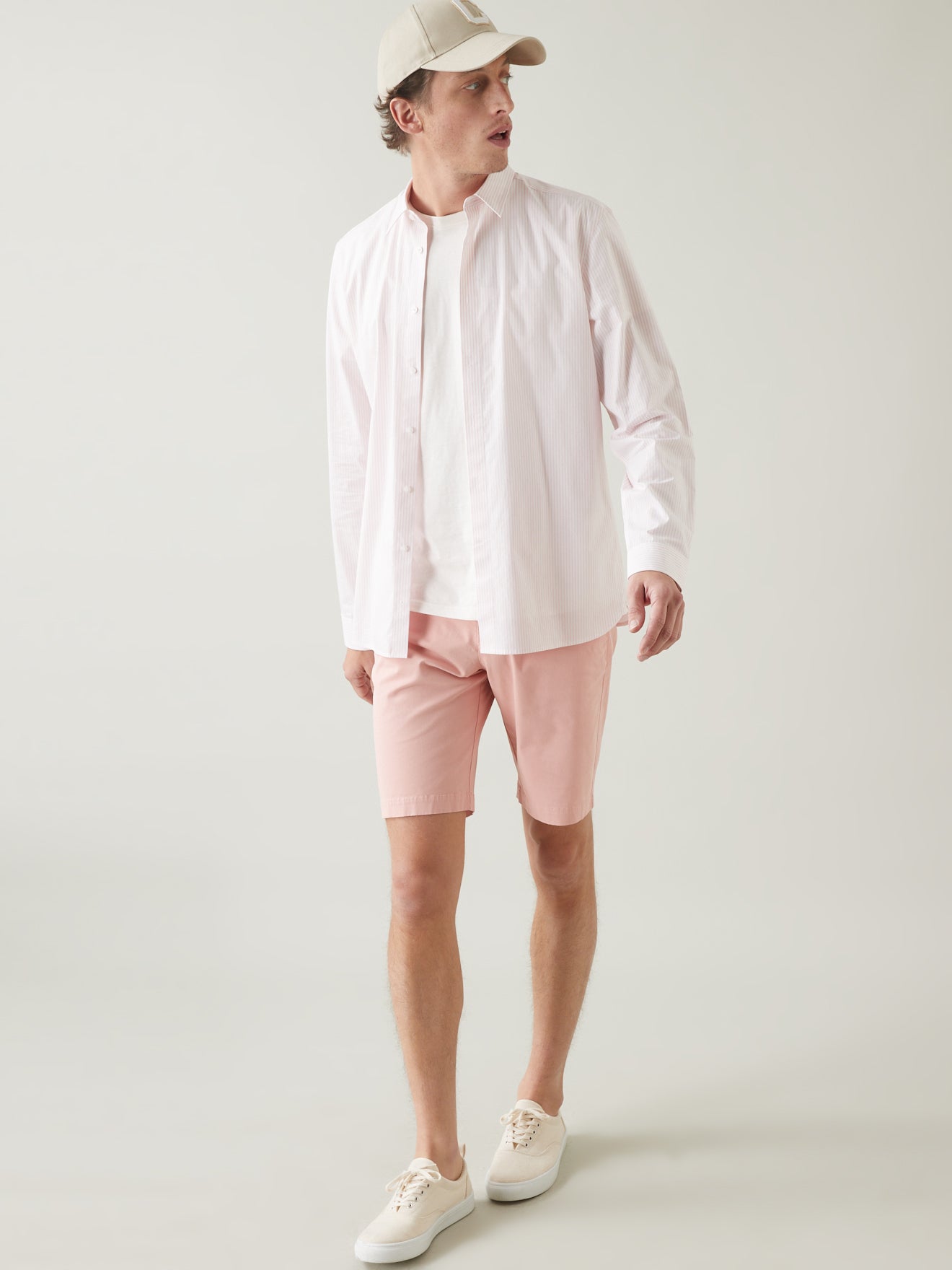 Chemise Slim Fit homme popeline rayée non iron