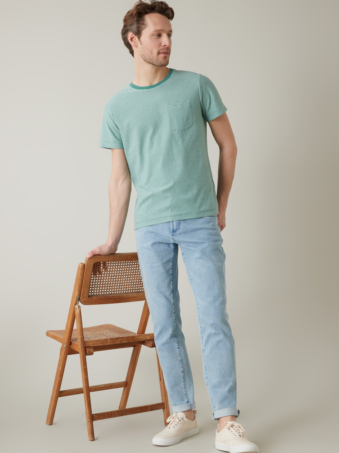T-shirt rayé homme - coton biologique