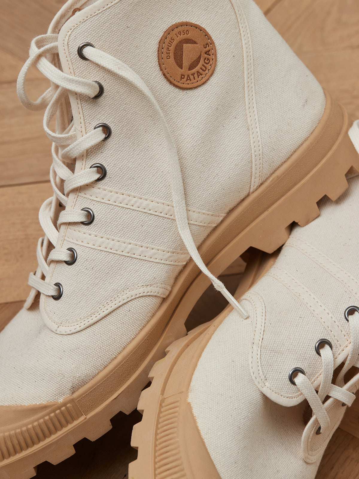 Sneakers in biokatoen Authentic Mid Pataugas