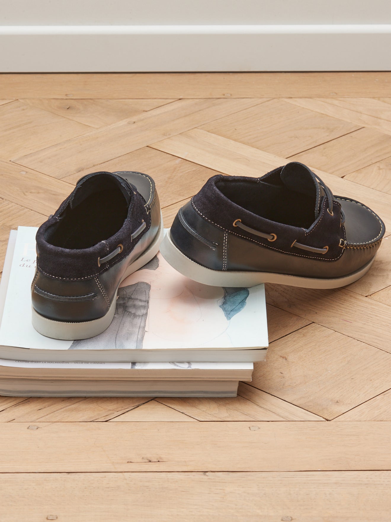 Chaussures bateau cuir homme