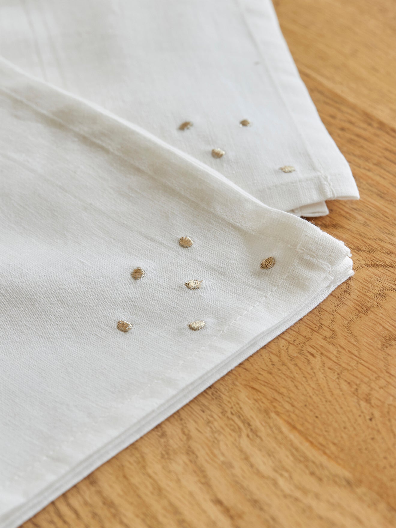 Serviette de table coton/lin par lot de 4