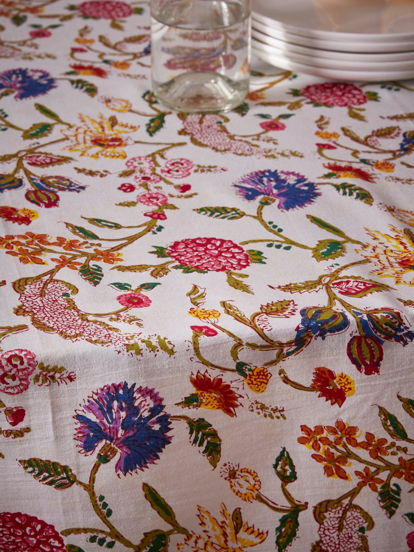 Nappe coton tissu indien