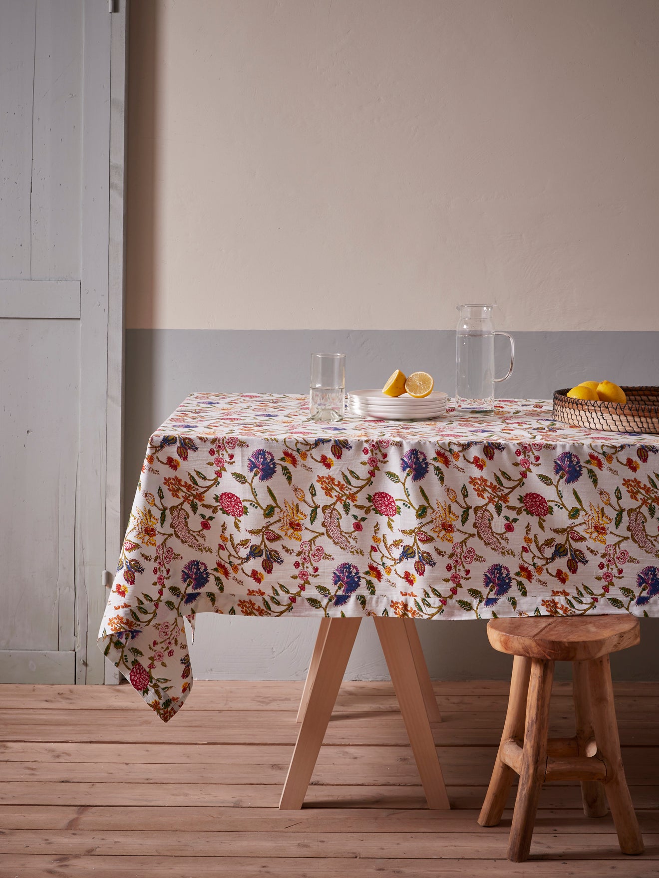 Nappe coton tissu indien