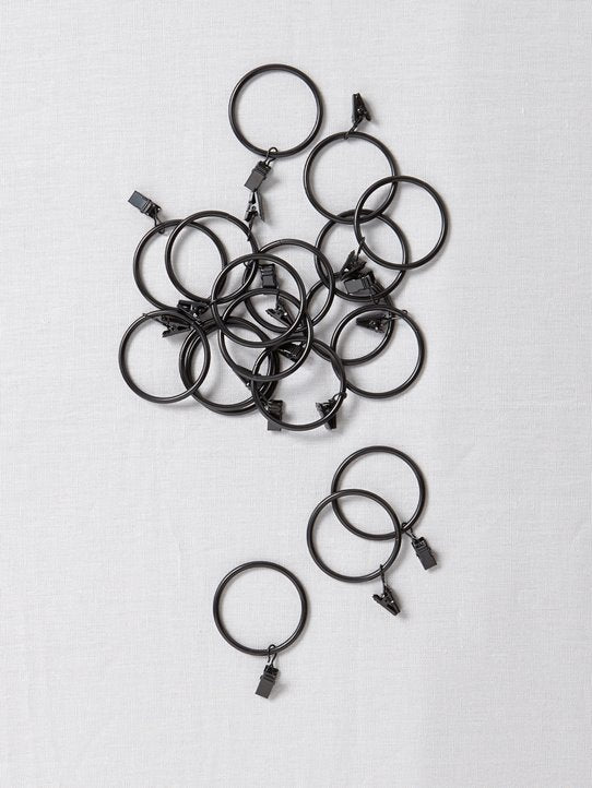 Oogringen met clips, set van 8