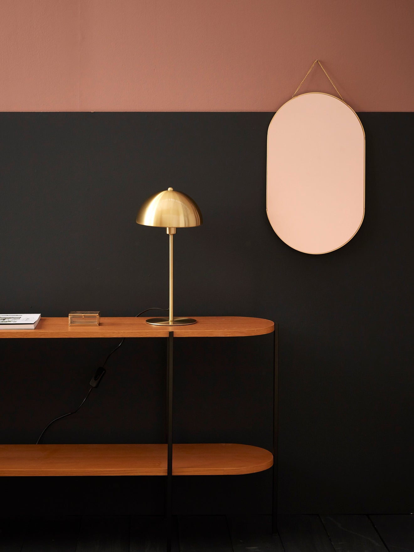 Lampe champignon en métal