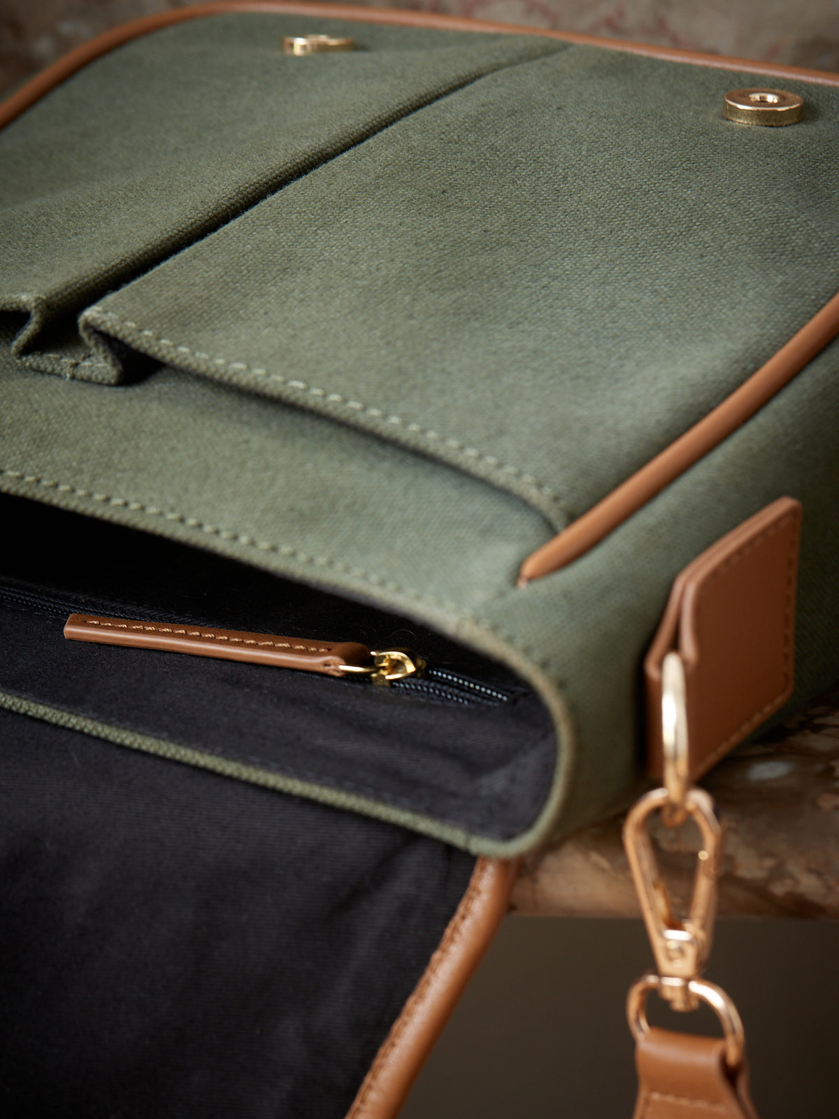 Sac besace bi-matière - Collection Maroquinerie Cyrillus