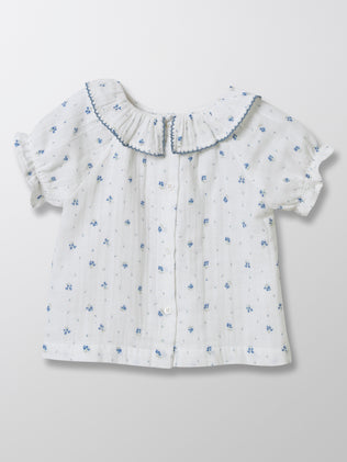 Blouse Bébé imprimé bleuets