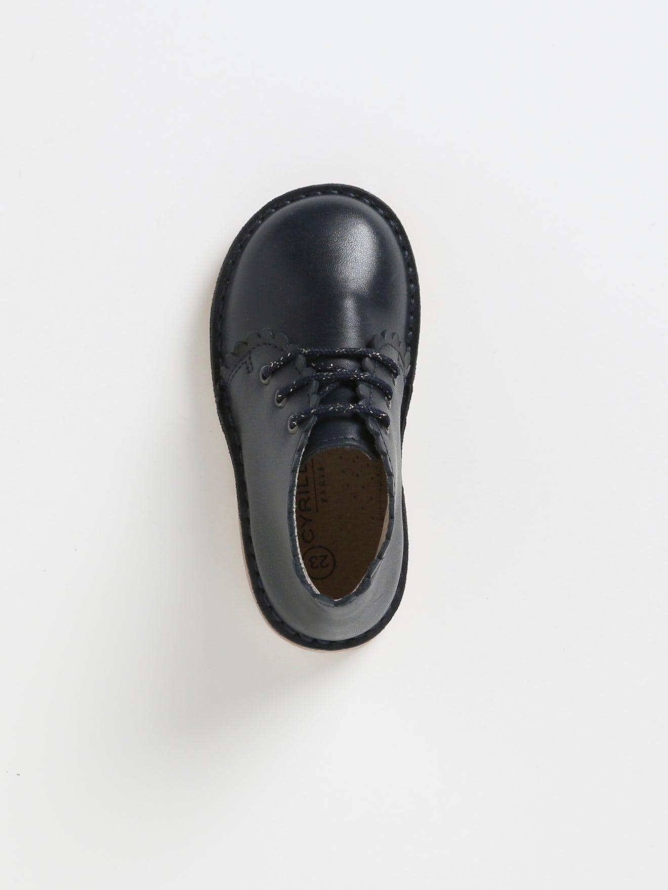 Bottines festonnées cuir Bébé