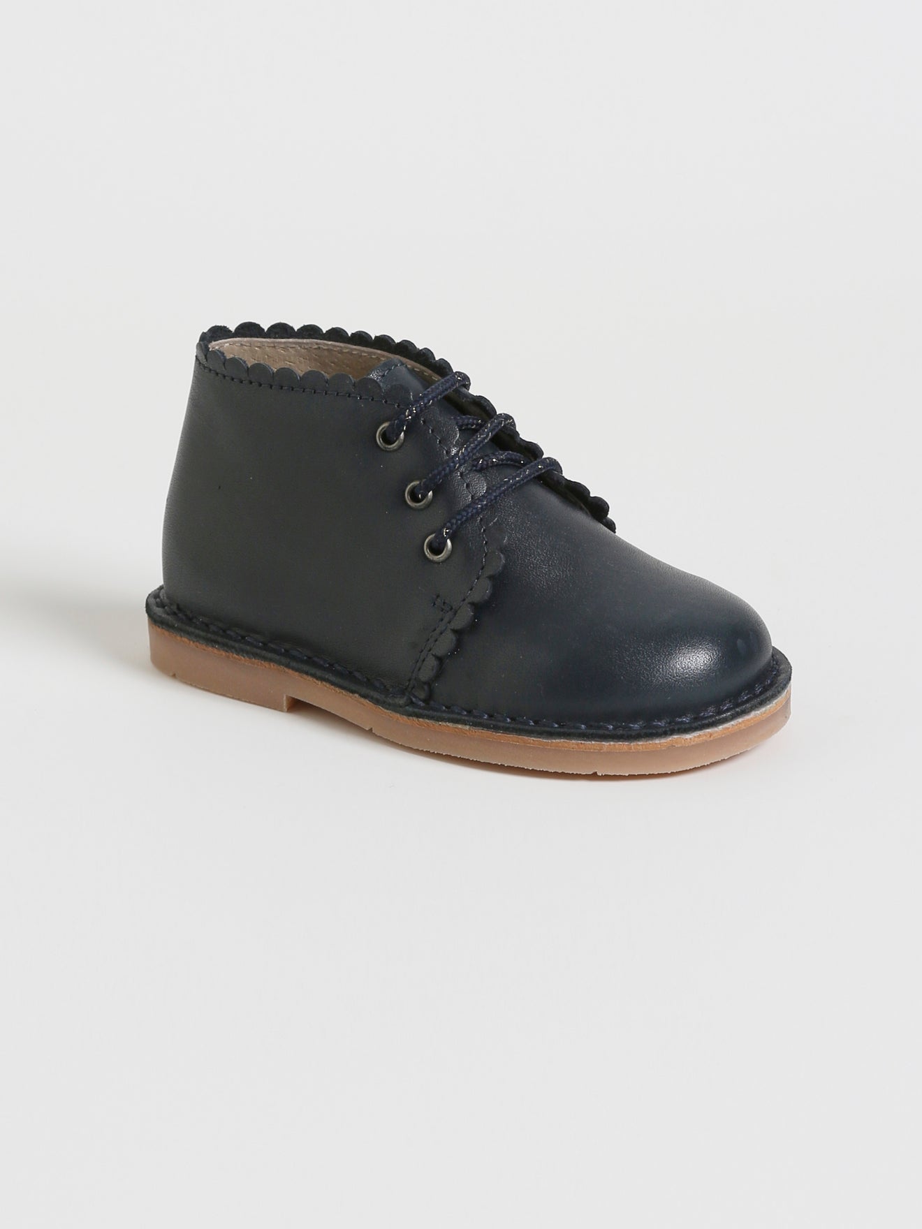Bottines festonnées cuir Bébé