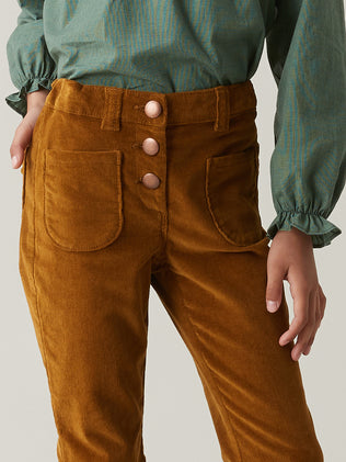 Meisjesbroek in velours