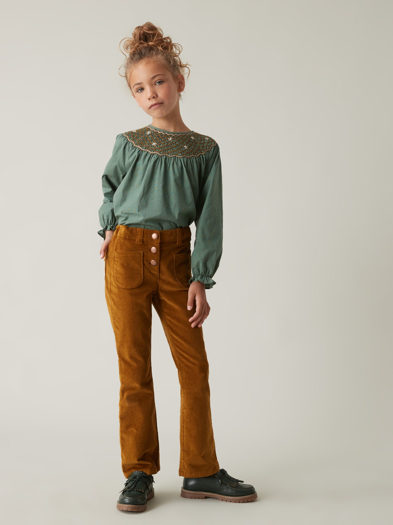 Pantalon en velours Fille