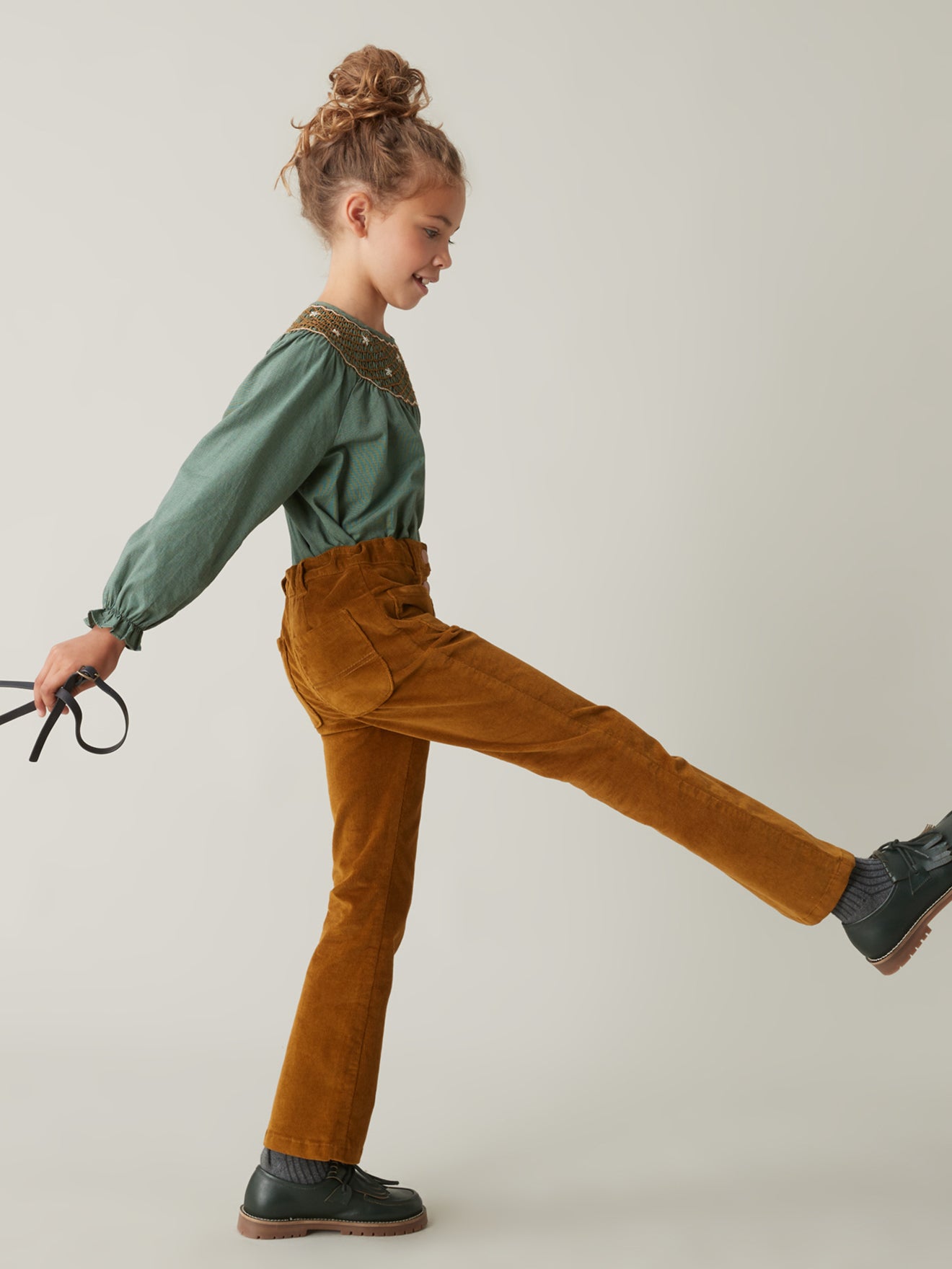 Pantalon en velours Fille