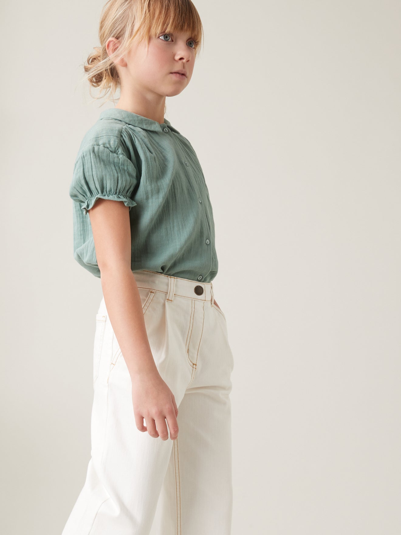 Pantalon large en denim - Collection Junior