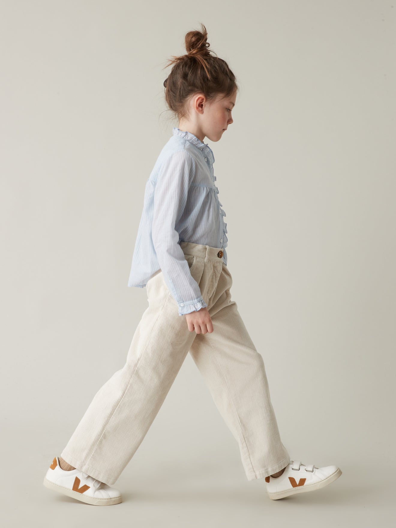 Pantalon flare en velours Fille