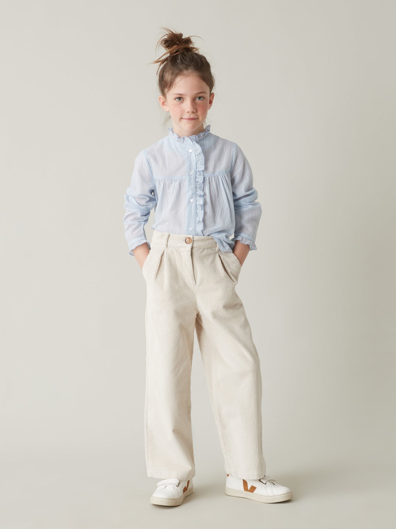 Pantalon flare en velours Fille