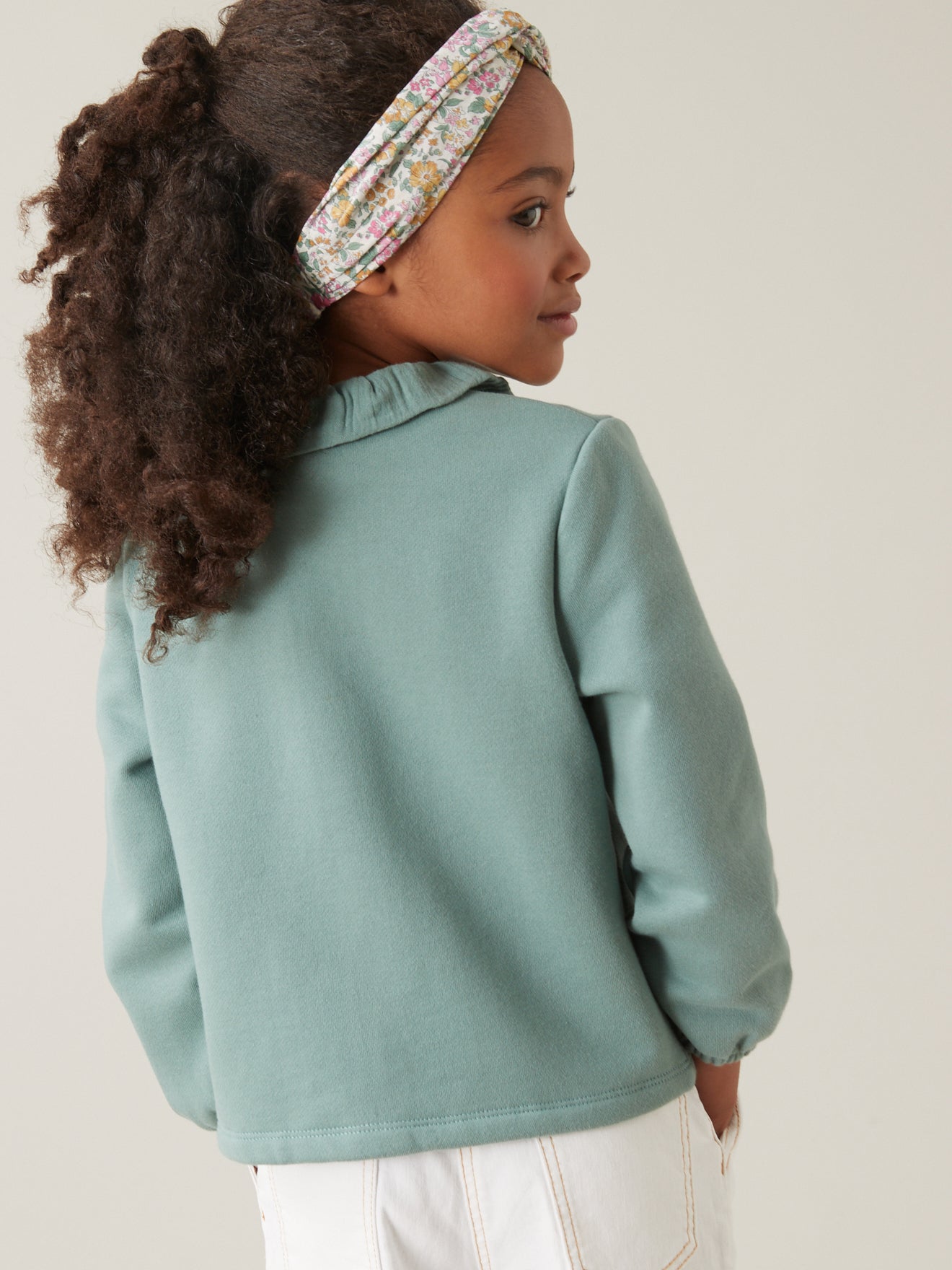 Cardigan fille en coton biologique