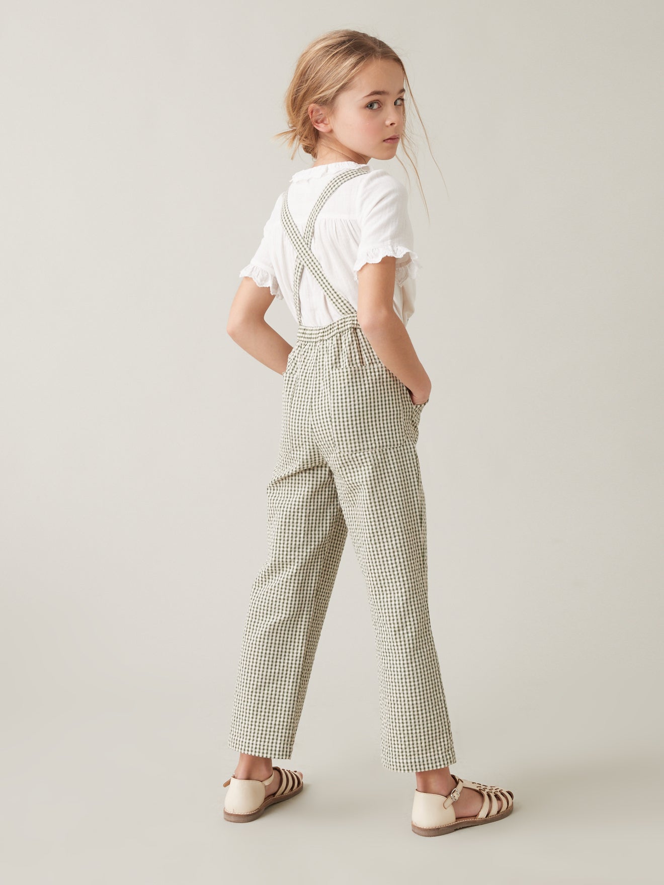 Salopette Fille vichy