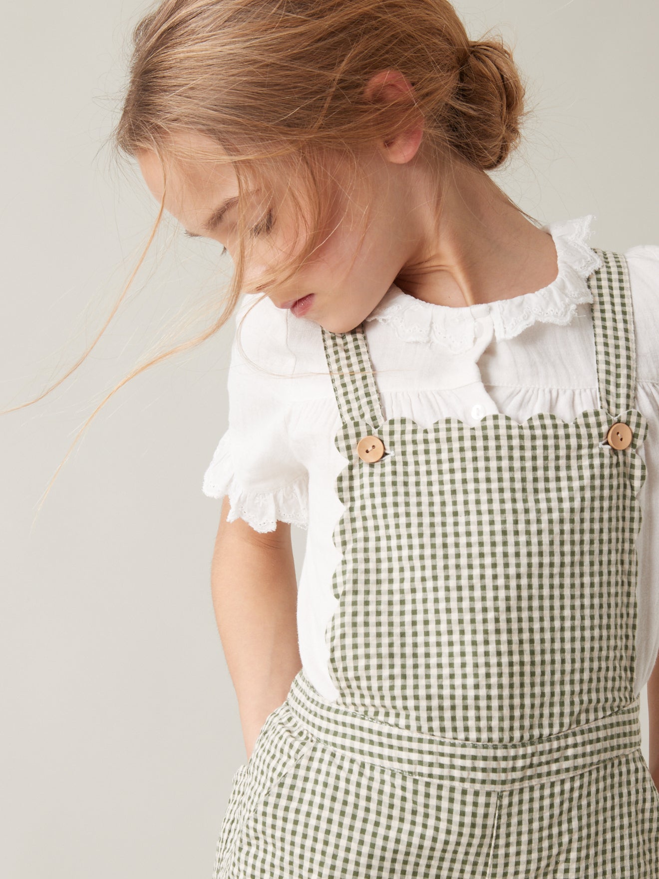 Salopette Fille vichy