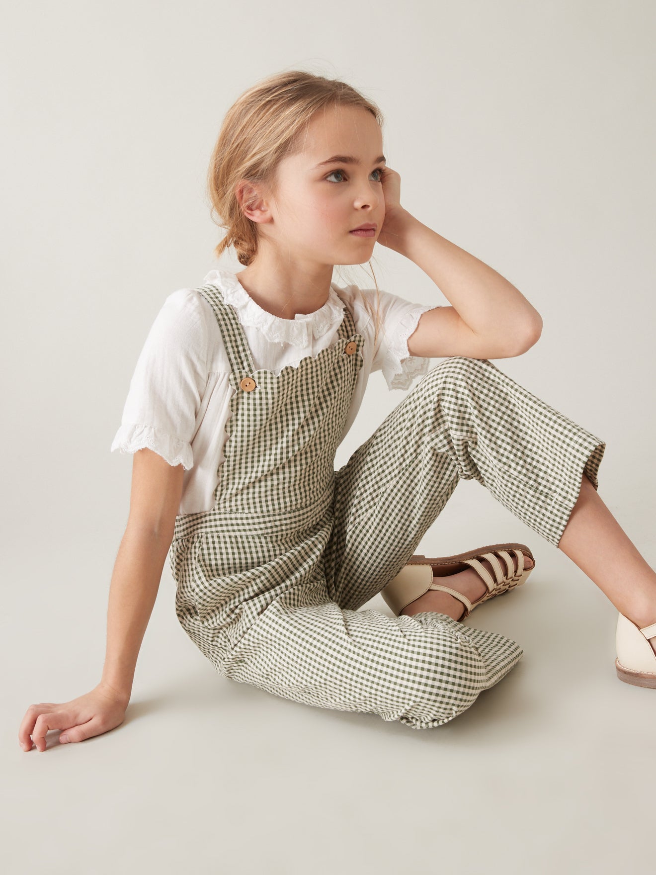 Salopette Fille vichy
