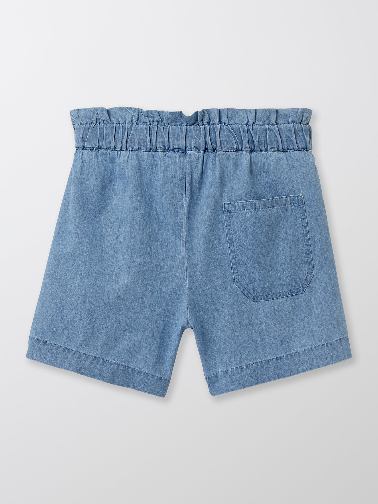 Meisjesshort in light denim