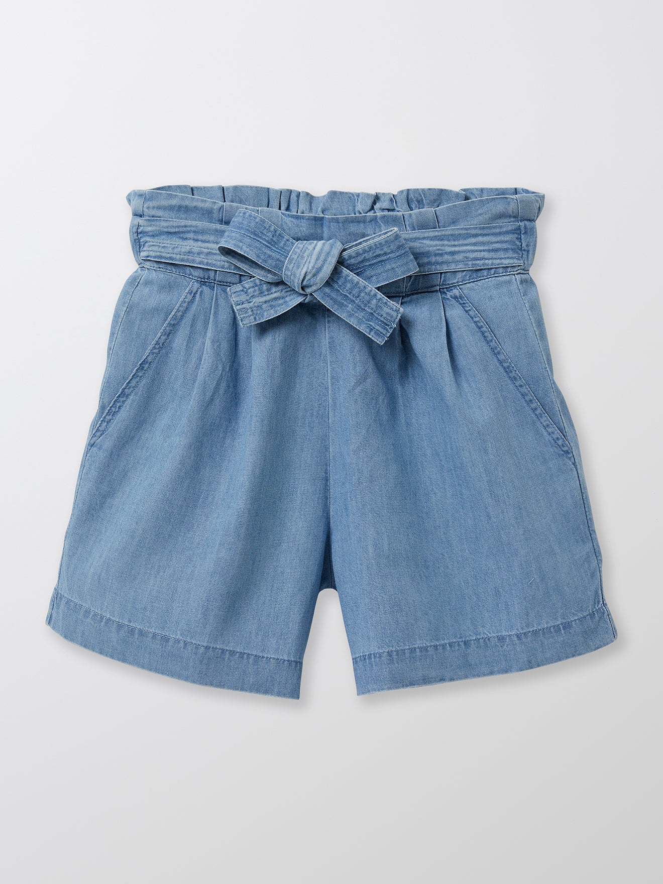 Meisjesshort in light denim