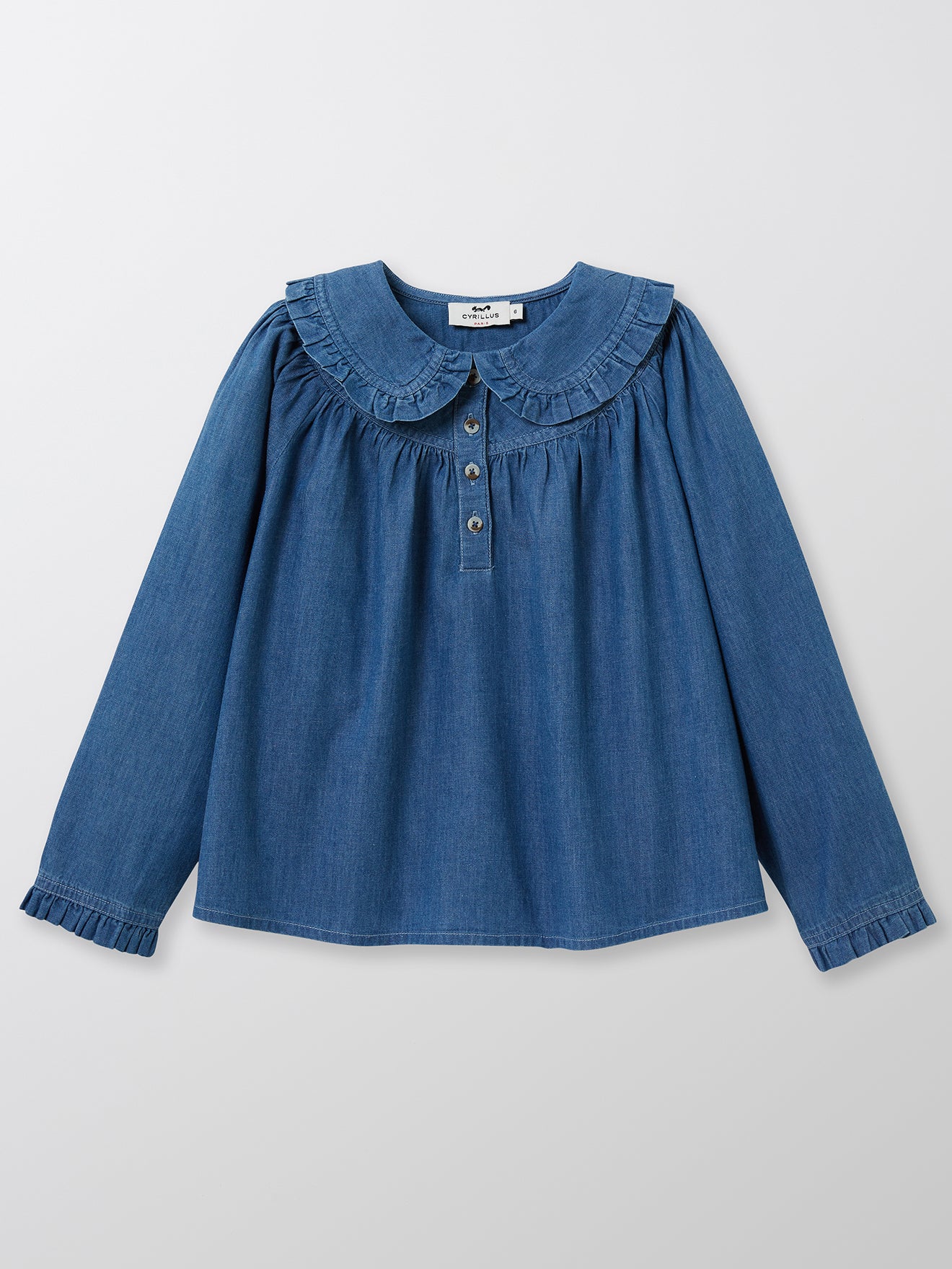Tunique Fille en denim léger