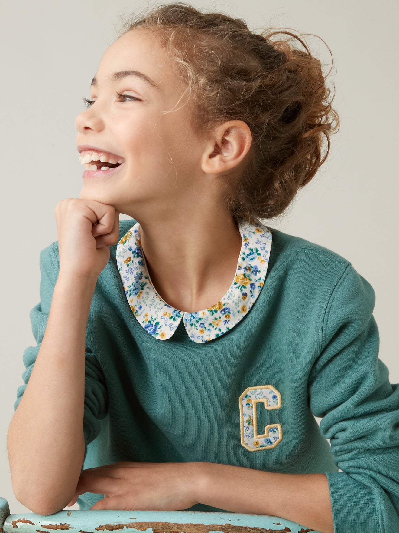 Sweat Fille tissu Liberty