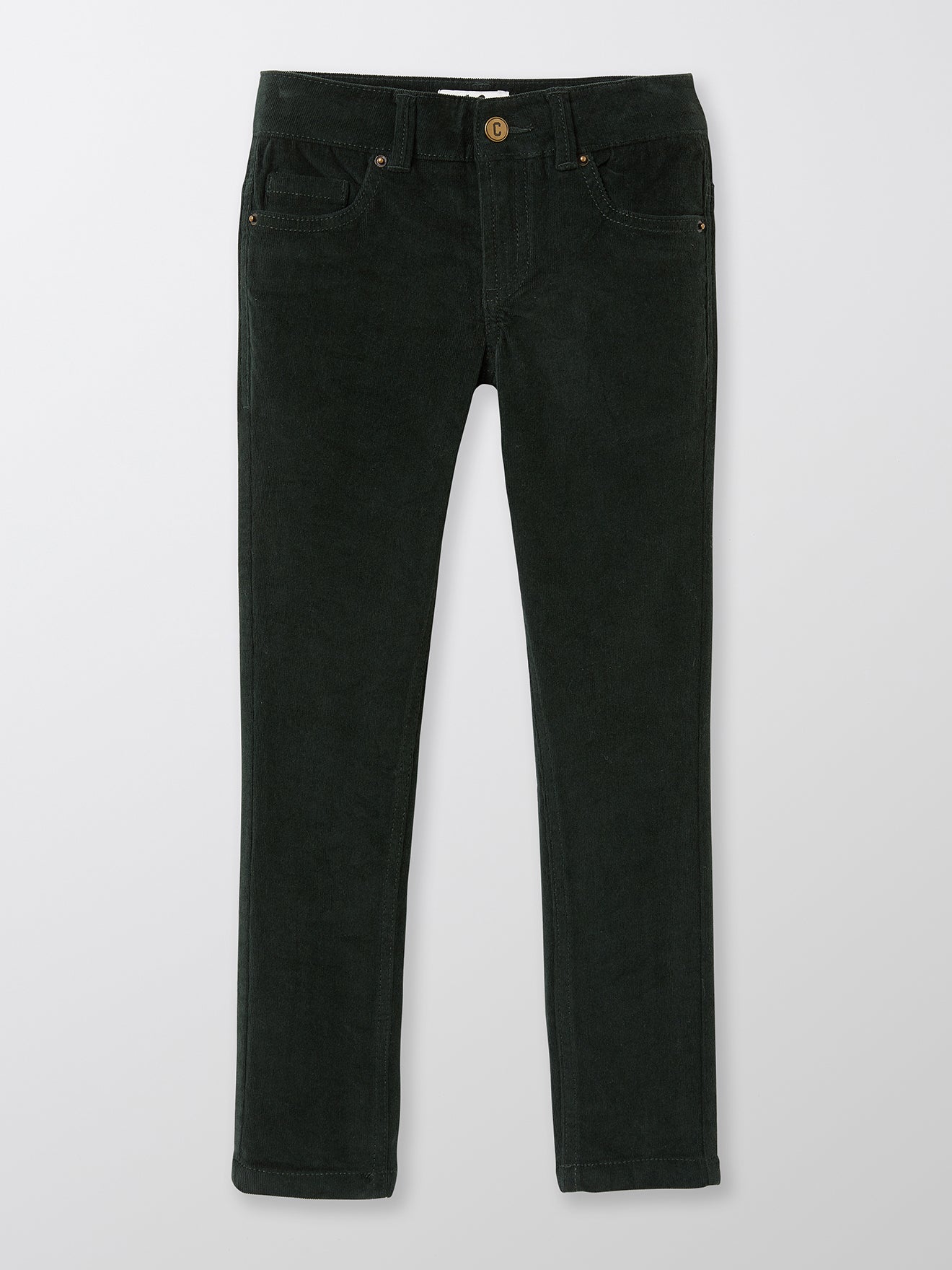 Slim fit jongensbroek in velours