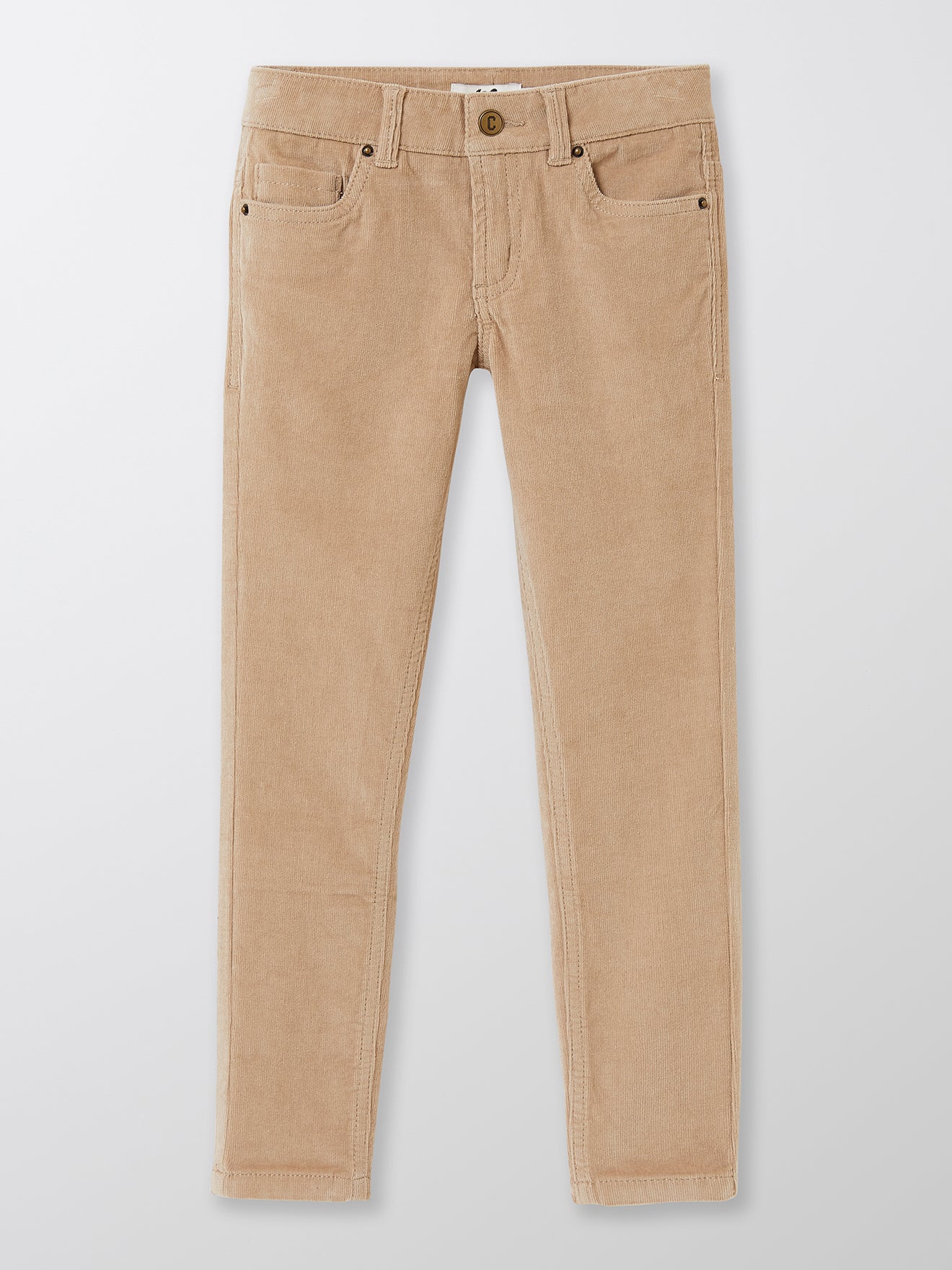 Slim fit jongensbroek in velours