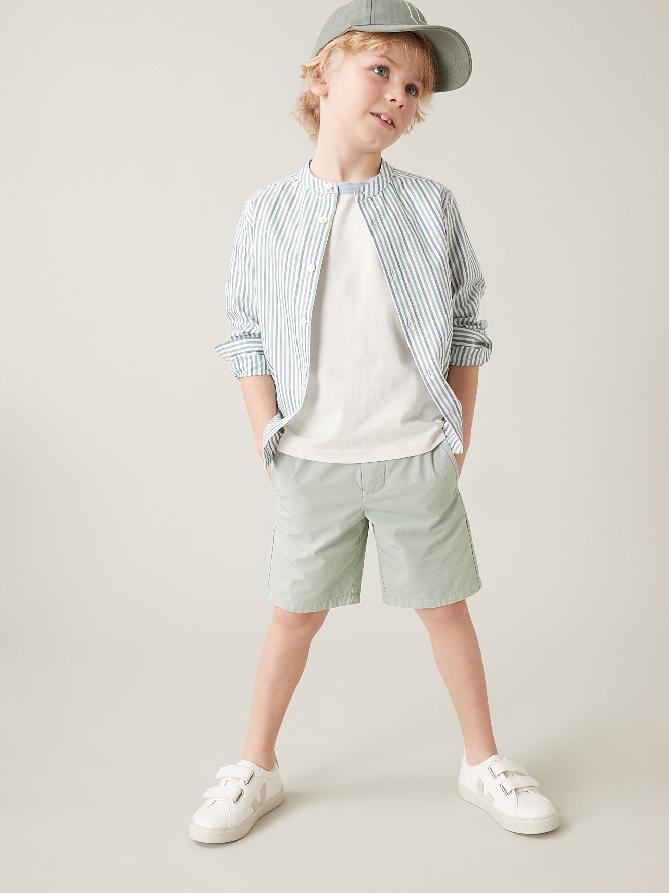Chemise rayée Garçon Oxford