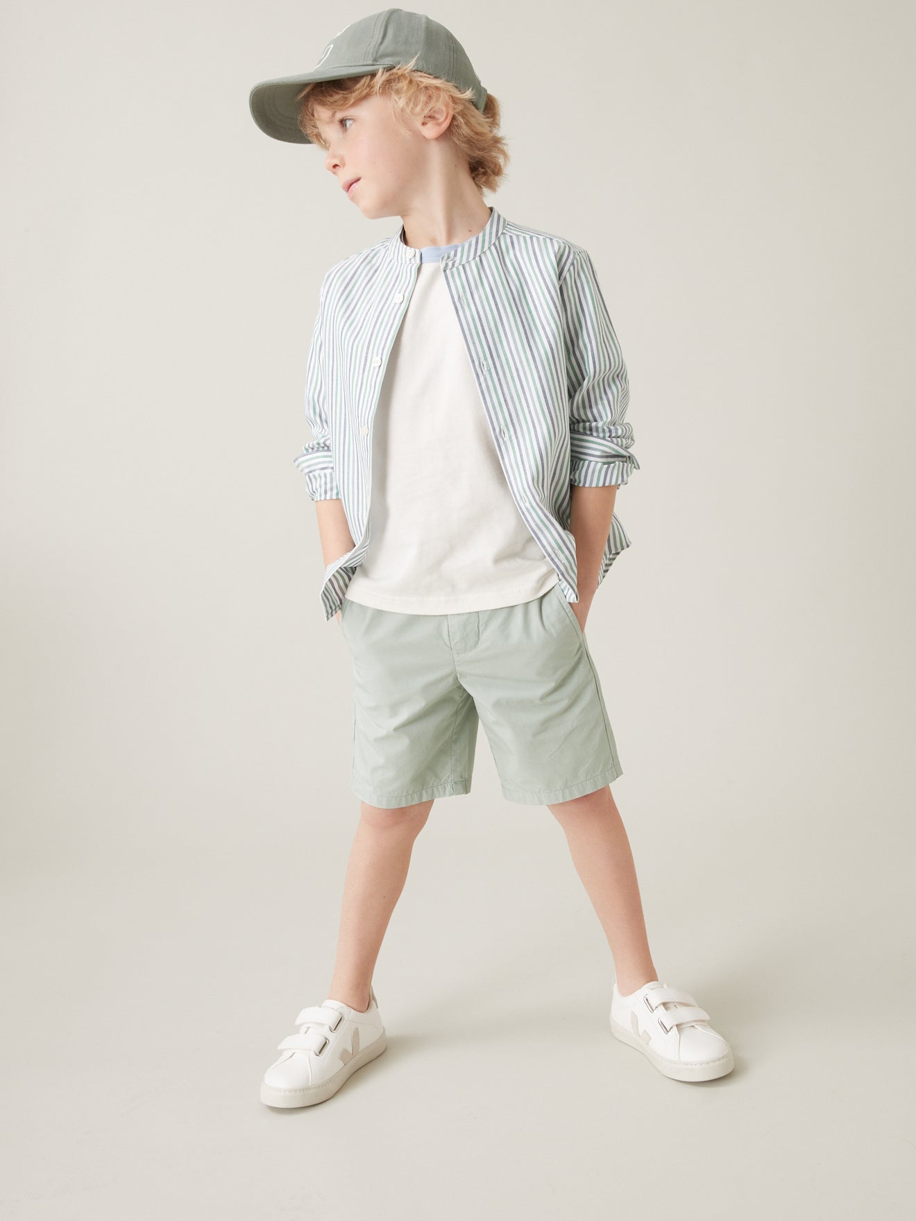 Chemise rayée Garçon Oxford
