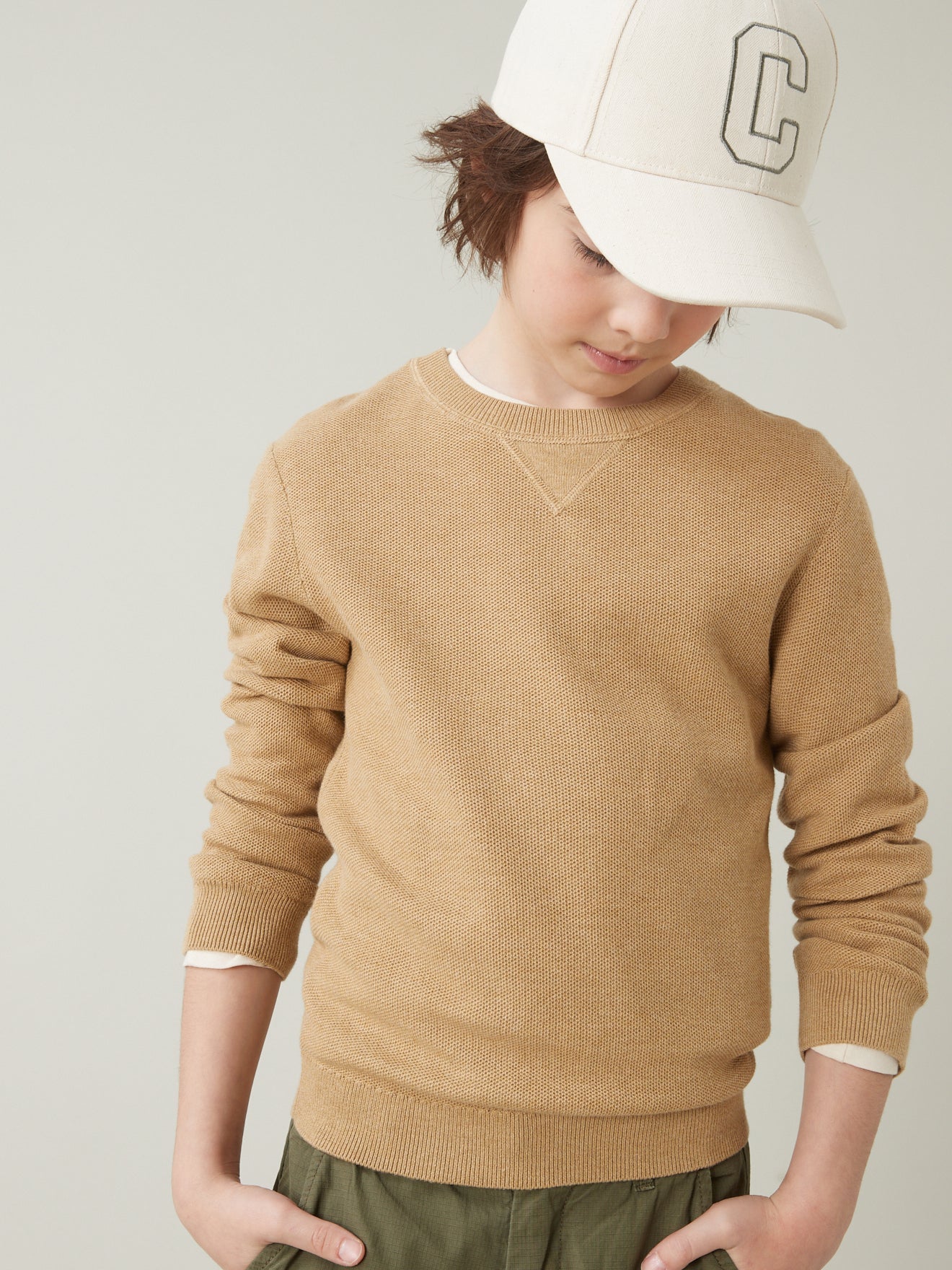 Pull Garçon maille fantaisie